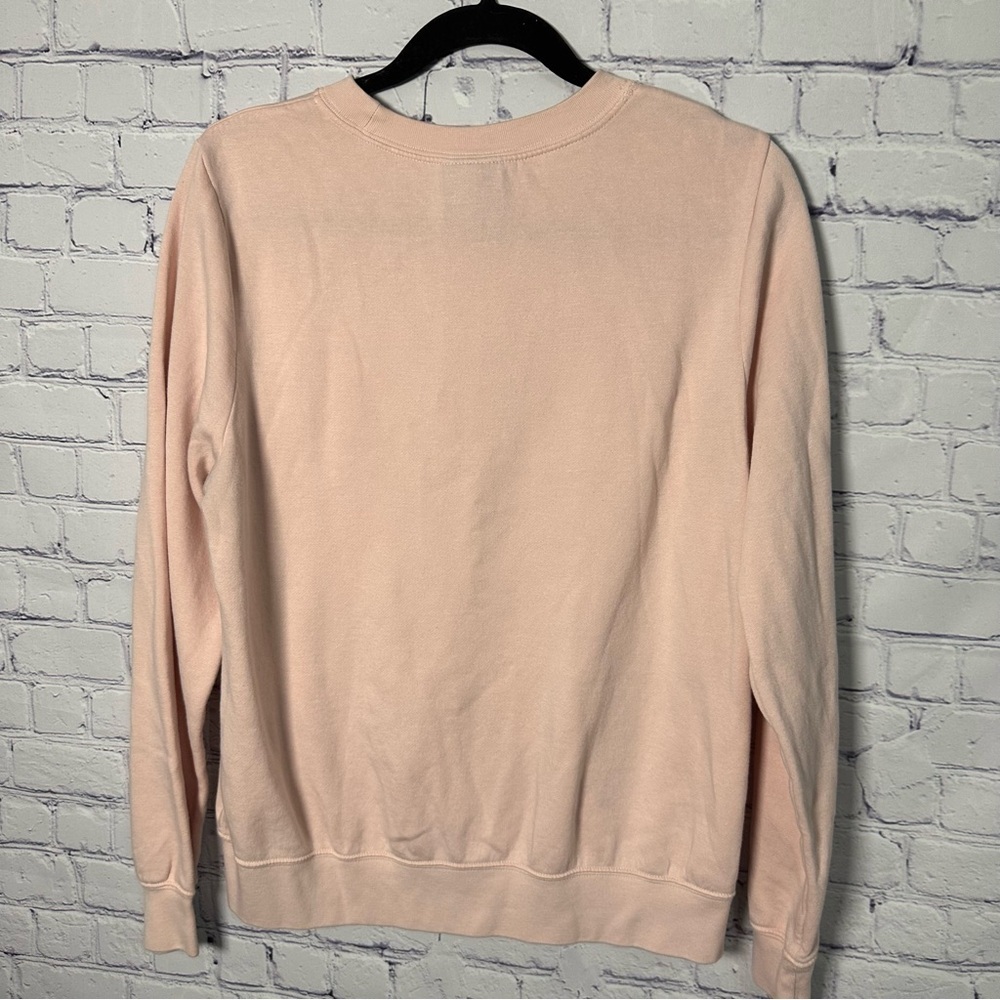 Nike Women's Light Pink Crew Neck Sweater - Picture 2 of 3